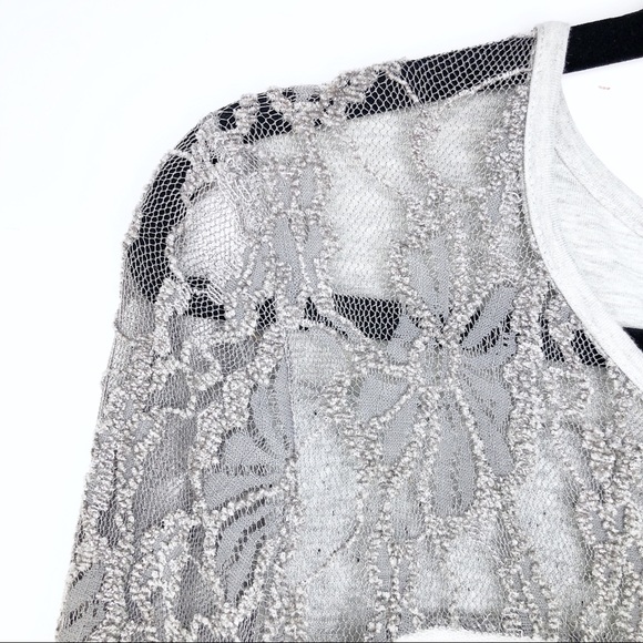 Sundance Mallorie block mixed media grey dress - Picture 5 of 15